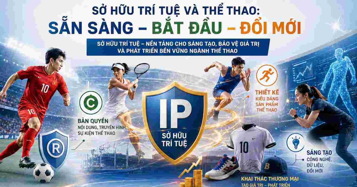 Sở hữu trí tuệ và thể thao: Đòn bẩy cho sáng tạo và kinh tế số