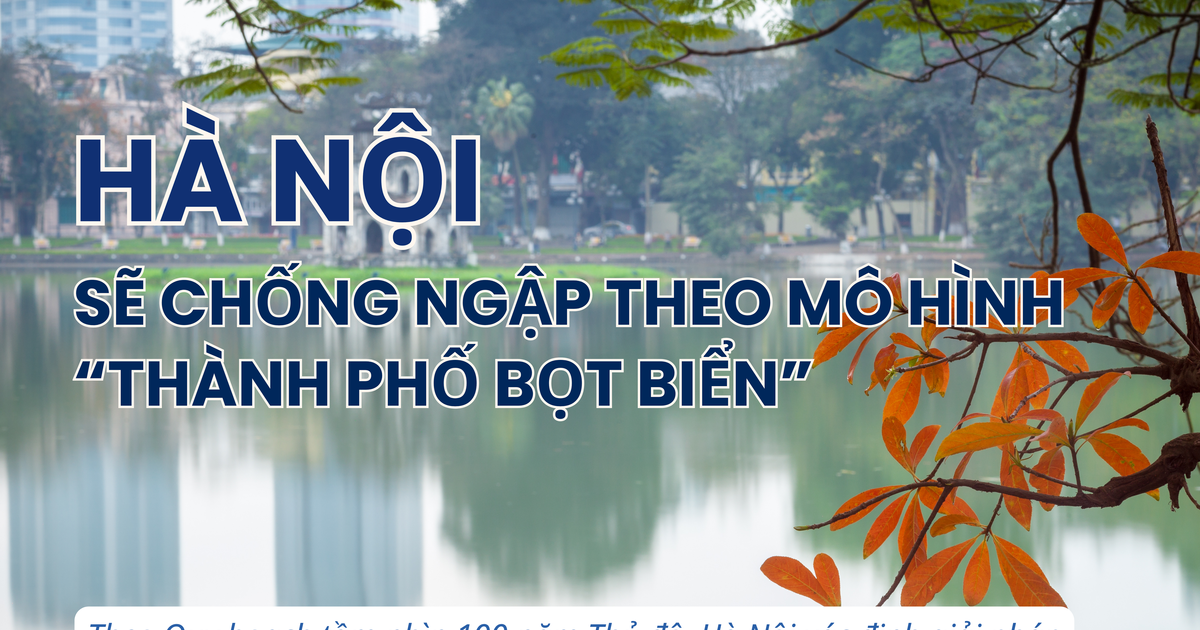 [Infographic] Hà Nội sẽ chống ngập theo mô hình "Thành phố bọt biển"