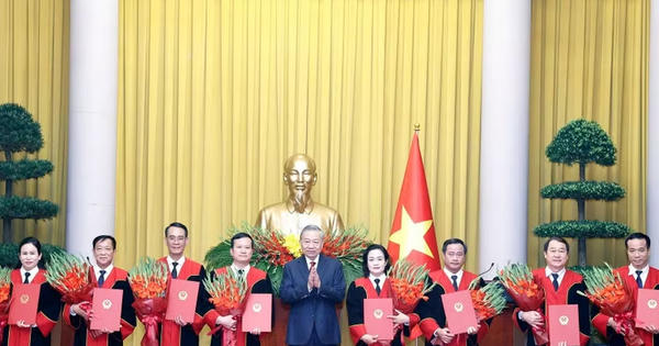 Tổng Bí thư, Chủ tịch nước Tô Lâm trao quyết định bổ nhiệm Thẩm phán Tòa án Nhân dân tối cao