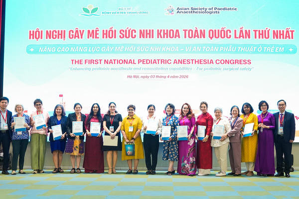 Lần đầu tổ chức Hội nghị Gây mê hồi sức nhi khoa toàn quốc