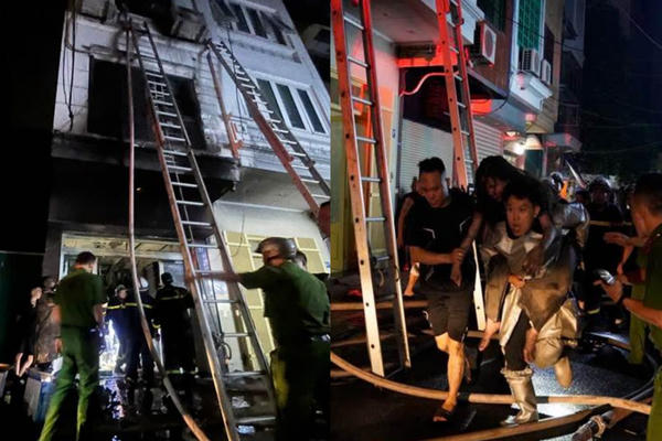 Công an Hà Nội thông tin vụ cháy nhà ở đường Hồng Hà, cứu thoát 5 người mắc kẹt