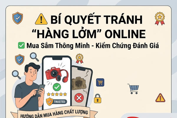 Bí quyết tránh “hàng lởm” khi mua sắm online