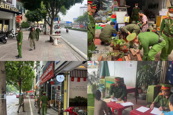 Công an phường Bồ Đề quyết liệt gỡ “điểm nghẽn” trật tự đô thị