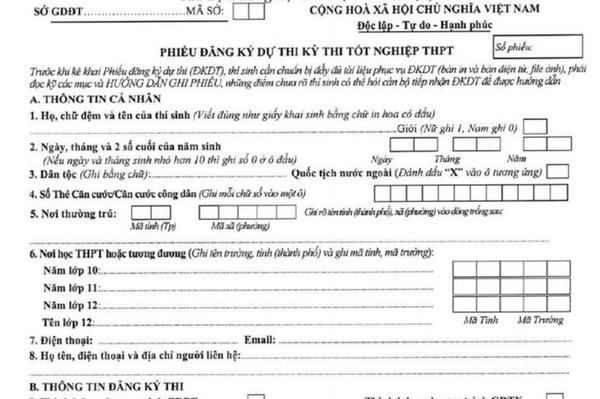 Thí sinh lưu ý điểm mới trước giờ mở cổng đăng ký dự thi tốt nghiệp THPT 2026