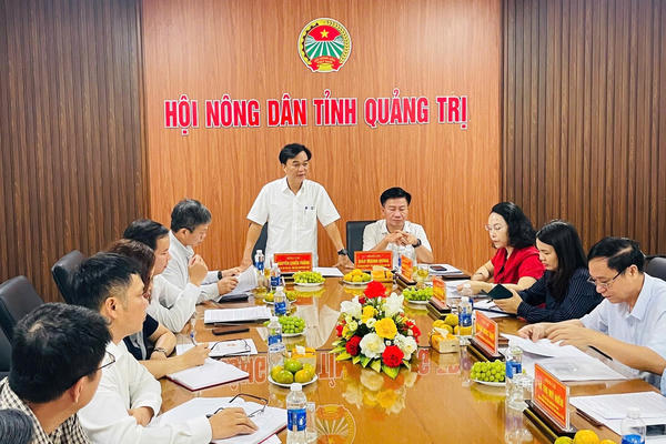 Mặt trận Quảng Trị làm việc với Hội Nông dân tỉnh