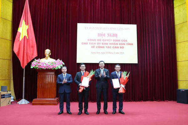 Lạng Sơn: Công bố quyết định bổ nhiệm 2 Giám đốc Sở 