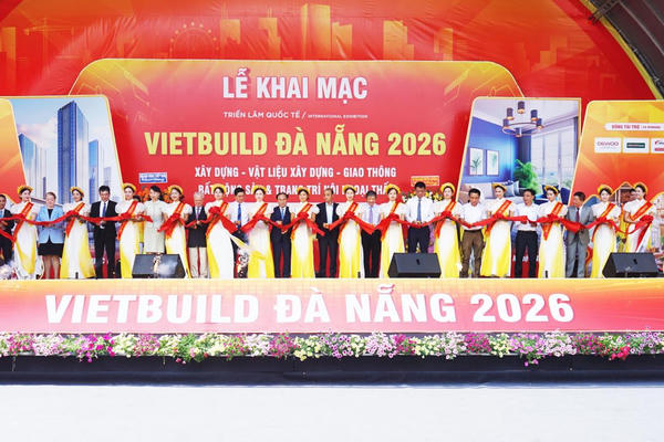 Khai mạc Triển lãm quốc tế Vietbuild Đà Nẵng 2026 với gần 1.000 gian hàng