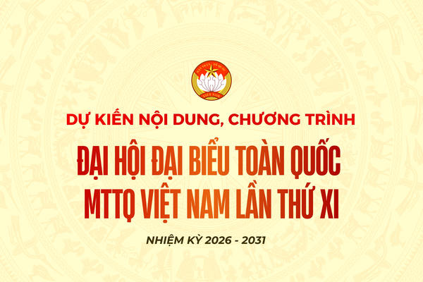 [Infographic] Dự kiến nội dung, chương trình Đại hội đại biểu toàn quốc Mặt trận Tổ quốc Việt Nam lần thứ XI
