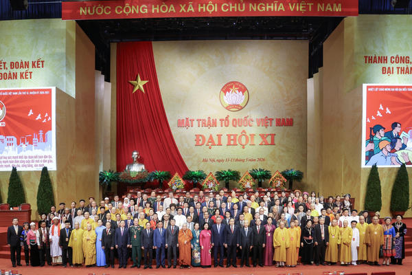 [Ảnh] Toàn cảnh phiên trọng thể Đại hội đại biểu MTTQ Việt Nam lần thứ XI