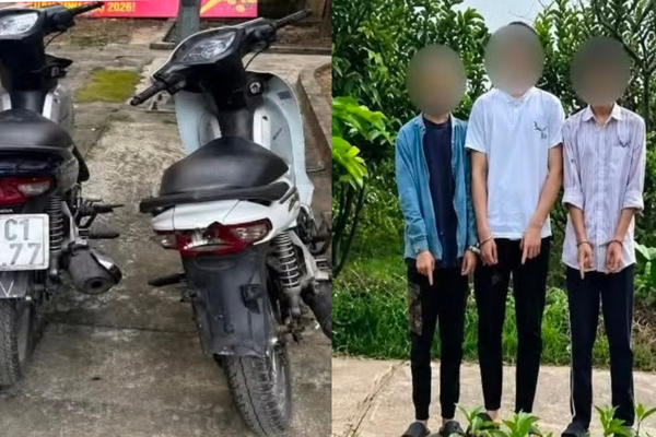 Hà Nội: Bắt giữ 4 đối tượng “nhí” chặn đường cướp xe máy ở Long Biên
