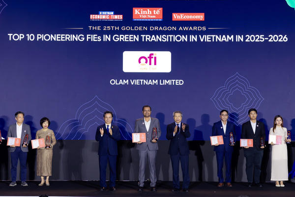 ofi được vinh danh trong Top 10 Doanh nghiệp có vốn đầu tư nước ngoài tiên phong chuyển đổi xanh