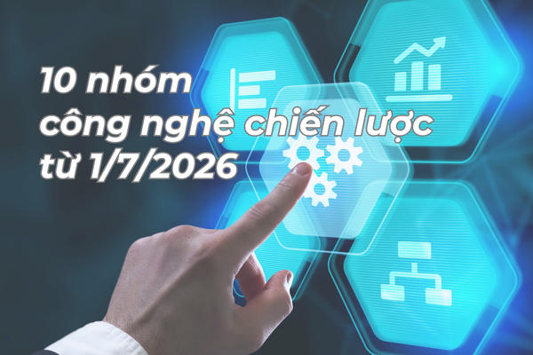 [Infographic] 10 nhóm công nghệ chiến lược từ 1/7/2026
