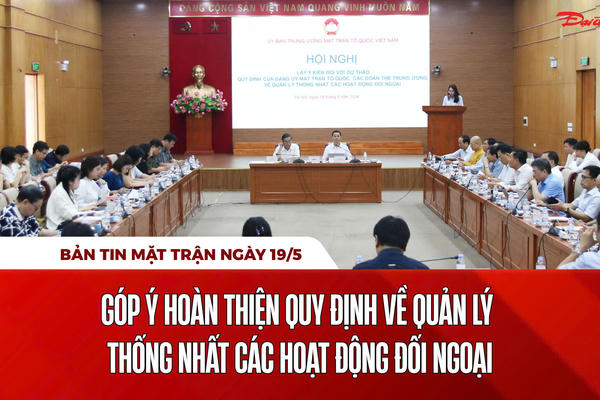 Bản tin Mặt trận sáng 19/5