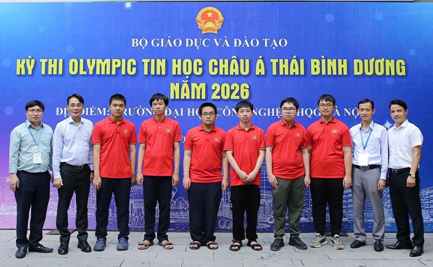 Việt Nam đứng thứ 2 toàn đoàn tại Olympic Tin học châu Á 2026 