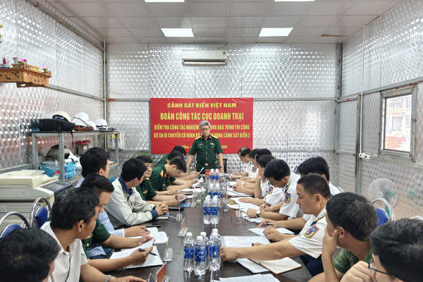 Kiểm tra công tác nghiệm thu Dự án di chuyển cơ quan Bộ Tư lệnh Vùng Cảnh sát biển 2