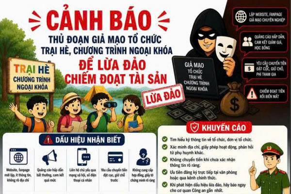 Cảnh giác chiêu trò lừa đảo, chiếm đoạt tài sản dưới hình thức đăng ký khóa học hè “Học kỳ Quân đội”, “Trại hè Công an”