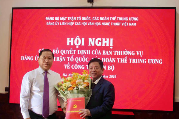 Ông Đỗ Hồng Quân giữ chức Bí thư Đảng ủy Liên hiệp các hội Văn học Nghệ thuật Việt Nam
