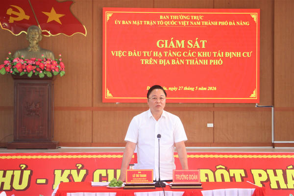 Mặt trận TP Đà Nẵng giám sát hạ tầng các khu tái định cư ở Duy Nghĩa