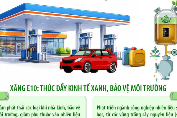 Từ 1/6/2026, xăng sinh học E10 chính thức được triển khai trên toàn quốc