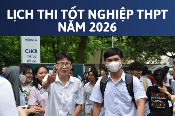 Infographic: Lịch thi tốt nghiệp THPT năm 2026