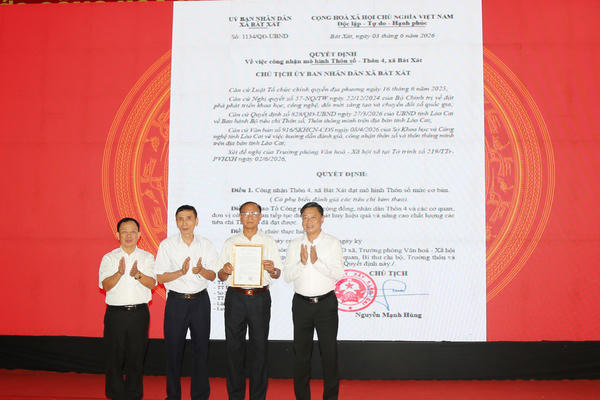 Lào Cai: Thôn 4, xã Bát Xát ra mắt mô hình "Thôn số" đầu tiên của tỉnh