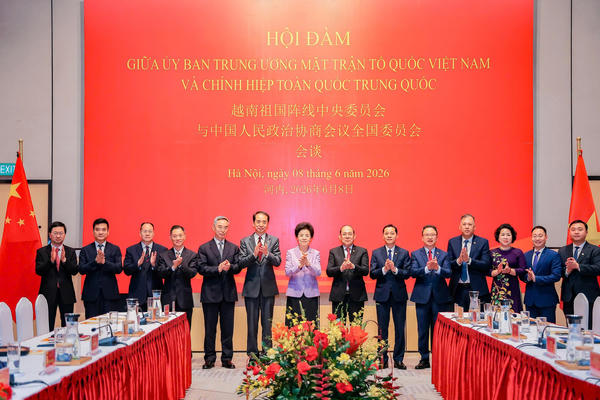 Hội đàm giữa Ủy ban Trung ương MTTQ Việt Nam và Chính hiệp toàn quốc Trung Quốc