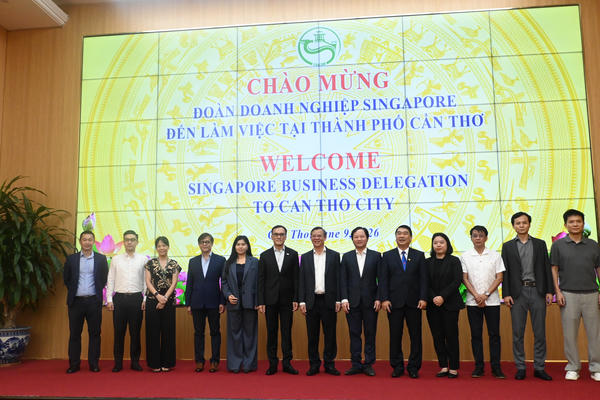 Cần Thơ đẩy mạnh hợp tác đầu tư với doanh nghiệp Singapore trên nhiều lĩnh vực