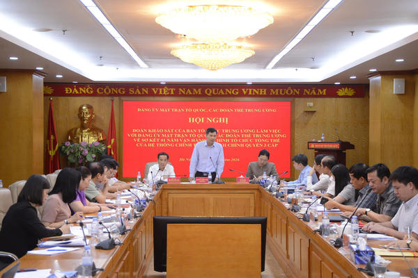 Đảm bảo đúng chủ trương tinh giản đầu mối và thống nhất hoạt động trong hệ thống Mặt trận