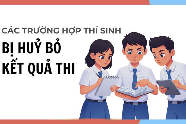[Infographic] Các lỗi vi phạm khiến thí sinh bị hủy kết quả thi tốt nghiệp THPT
