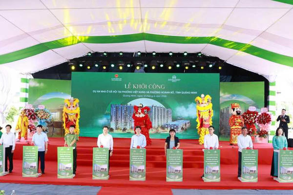Quảng Ninh: Khởi công dự án nhà ở xã hội quy mô hơn 1.100 căn