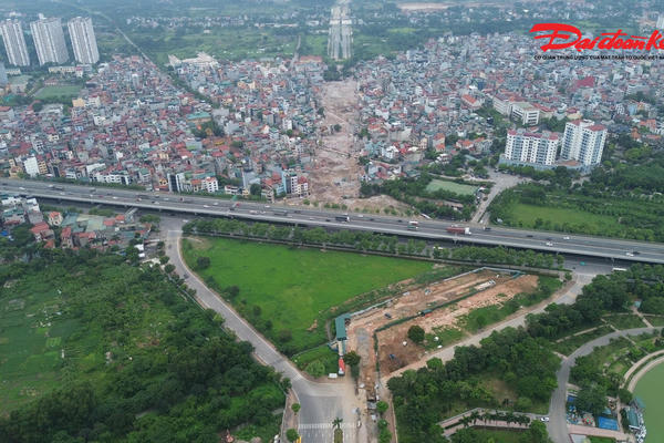 Toàn cảnh khu vực sắp xây hầm chui Tây Thăng Long hơn 1.100 tỷ đồng