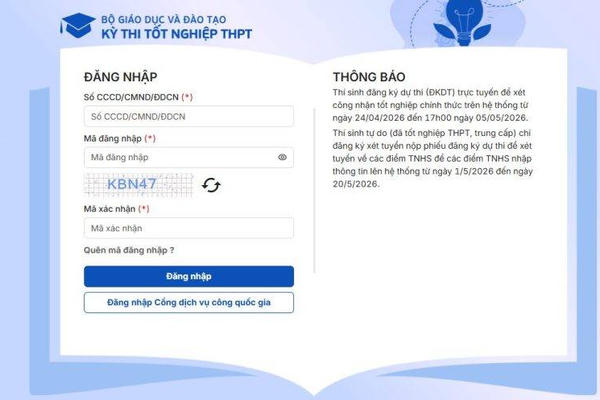 Tập dượt đăng ký nguyện vọng đại học trên hệ thống tuyển sinh chung