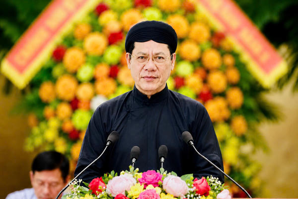 Ban Trị sự Trung ương Phật hội Tứ Ân Hiếu Nghĩa gửi thư cảm ơn Chủ tịch UBTƯ MTTQ Việt Nam Bùi Thị Minh Hoài