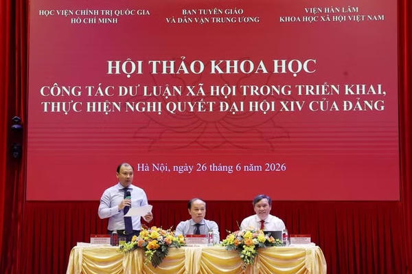 Công tác dư luận xã hội trong triển khai thực hiện Nghị quyết Đại hội XIV của Đảng