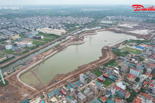 Hình hài 3 hồ điều hòa chống ngập của Hà Nội dần hoàn thiện, tăng tốc về đích