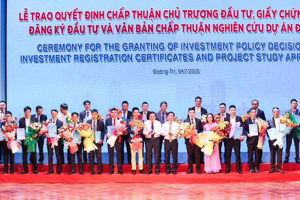 Quảng Trị: Công bố quyết định điều chỉnh quy hoạch và xúc tiến đầu tư