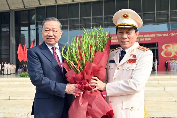 Hình ảnh Tổng Bí thư, Chủ tịch nước Tô Lâm dự lễ kỷ niệm 80 năm Ngày truyền thống lực lượng An ninh Nhân dân