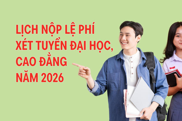 Infographic: Lịch nộp lệ phí xét tuyển đại học theo từng địa phương