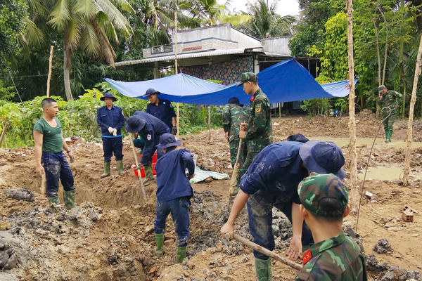 Cần Thơ quy tập thêm một hài cốt liệt sĩ sau 5 ngày khai quật 