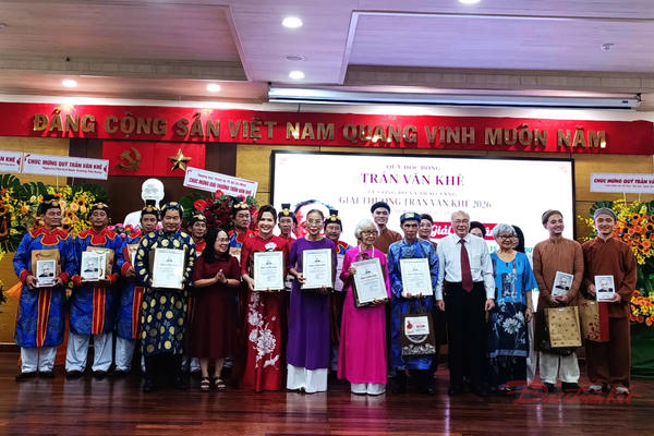 8 cá nhân, tập thể được trao Giải thưởng Trần Văn Khê năm 2026