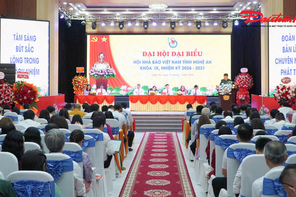 Đại hội Hội Nhà báo Việt Nam tỉnh Nghệ An khóa IX: Xây dựng đội ngũ người làm báo bản lĩnh, chuyên nghiệp, hiện đại