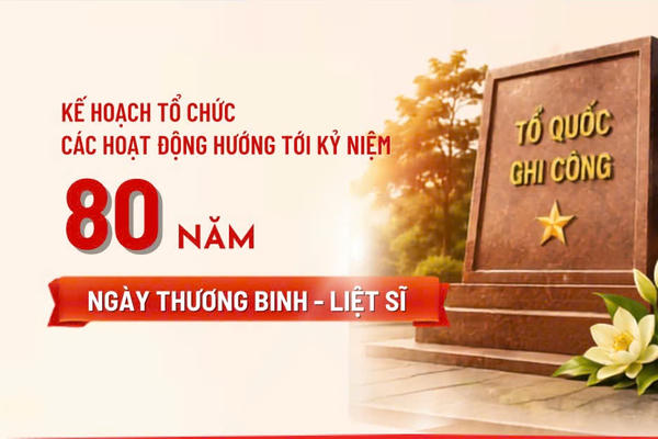 [Infographic] Kế hoạch tổ chức các hoạt động hướng tới Kỷ niệm 80 năm Ngày Thương binh - Liệt sĩ