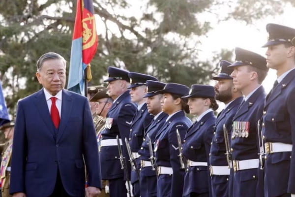Lễ đón Tổng Bí thư, Chủ tịch nước Tô Lâm thăm cấp Nhà nước Australia