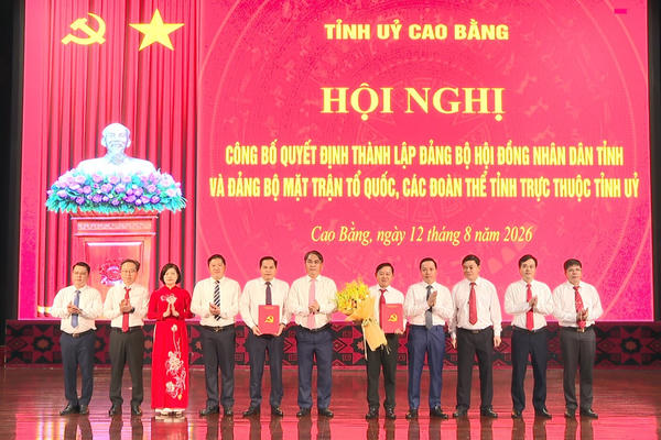 Cao Bằng thành lập hai Đảng bộ trực thuộc Tỉnh ủy