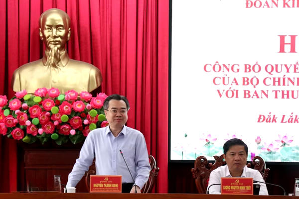 Kiểm tra, giám sát công tác cán bộ đối với Ban Thường vụ Tỉnh ủy Đắk Lắk