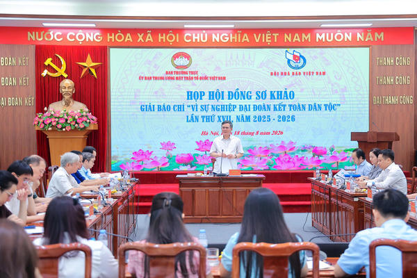 Họp Hội đồng sơ khảo Giải Báo chí "Vì sự nghiệp Đại đoàn kết toàn dân tộc" lần thứ XVII