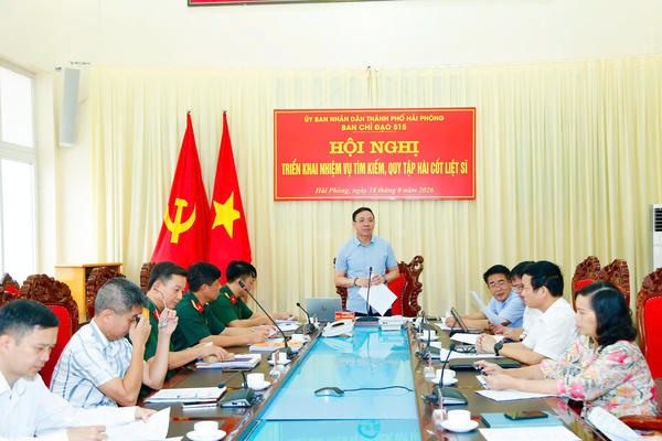 Hải Phòng: Phấn đấu hoàn thành việc lấy mẫu sinh phẩm hài cốt liệt sĩ trước 24/8