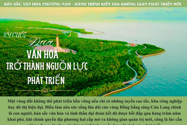 Bản sắc văn hóa phương Nam - hành trình kiến tạo không gian phát triển mới Kỳ cuối: Đưa văn hóa trở thành nguồn lực phát triển