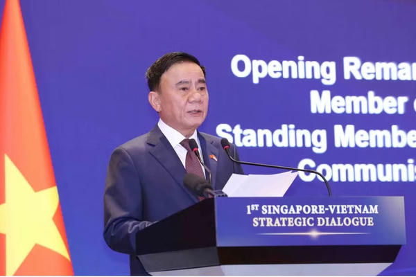 Thường trực Ban Bí thư Trần Cẩm Tú đồng chủ trì Đối thoại Chiến lược Việt Nam-Singapore lần thứ nhất