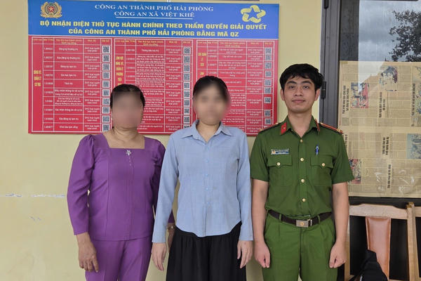 Công an TP Hải Phòng hỗ trợ công dân bị thất lạc 16 năm bên Trung Quốc trở về với gia đình